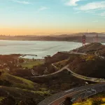 Photo of San Francisco's Golden Gate Bridge overlooking the water